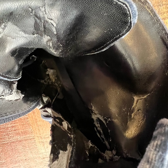 Rebecca Minkoff Gerry Crushed Velvet Combat Boots 8 - Picture 9 of 10